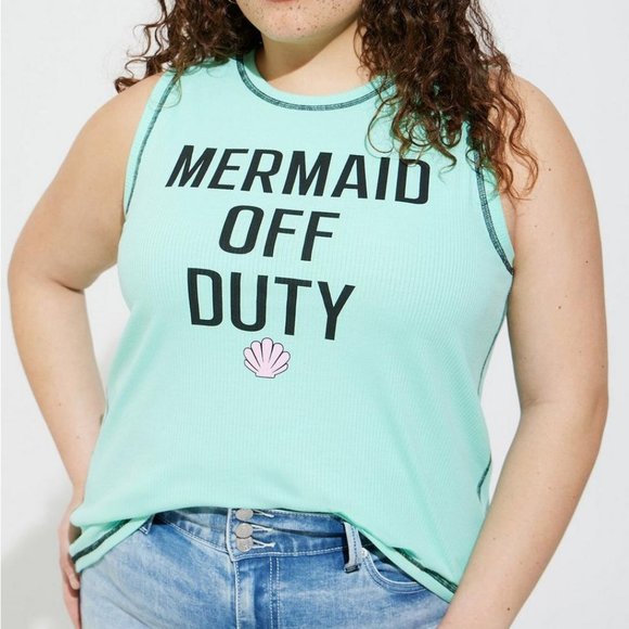 ❤️NWT VINTAGE TORRIID TANK DISNEY PRINCESS ARIEL  LITTLE MERMAID TOP - PLUS SIZE - Picture 1 of 11